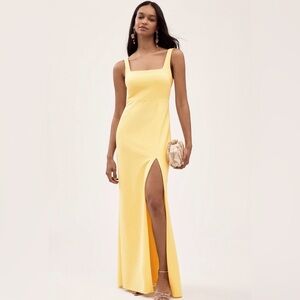 Anthropologie BHLDN Blake Dress in Yellow